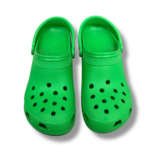 Balenciaga Rubber Crocs Madame in Grass Green sz 41 - Picture 3 of 7